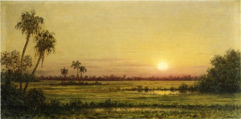 Martin Johnson Heade Sunset in Florida